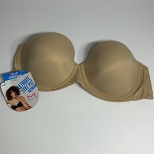 NWT Maidenform Strapless Beige Bra 38C